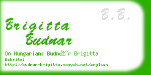 brigitta budnar business card